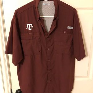 Texas A&M Columbia Button Down Shirt